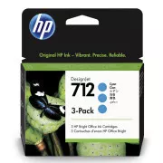 HP 712 (3ED77A) - patron, cyan (azúrkék)