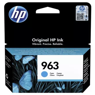 HP 963 (3JA23AE) - patron, cyan (azúrkék)