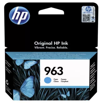 HP 963 (3JA23AE#301) - patron, cyan (azúrkék)
