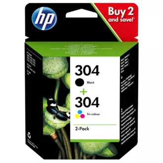 HP 304 (3JB05AE) - patron, black + color (fekete + színes) HP 304 (3JB05AE) - patron, black + color (fekete + színes)