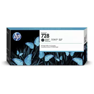 HP 728 (3WX25A) - patron, matt black (matt fekete)