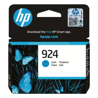 HP 924 (4K0U3NE#301) - patron, cyan (azúrkék)