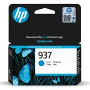 HP 937 (4S6W2NE) - patron, cyan (azúrkék)
