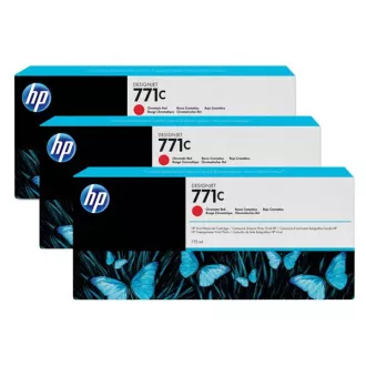 HP 771C (B6Y32A) - patron, red (piros) 3db