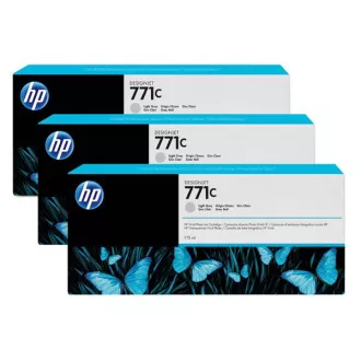 HP 771C (B6Y38A) - patron, light gray (világosszürke) 3db HP 771C (B6Y38A) - patron, light gray (világosszürke) 3db