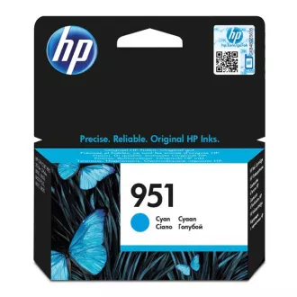 HP 951 (CN050AE#301) - patron, cyan (azúrkék)