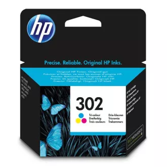 HP 302 (F6U65AE#301) - patron, color (színes)