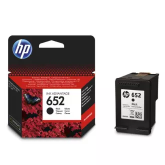 HP 652 (F6V25AE#302) - patron, black (fekete)