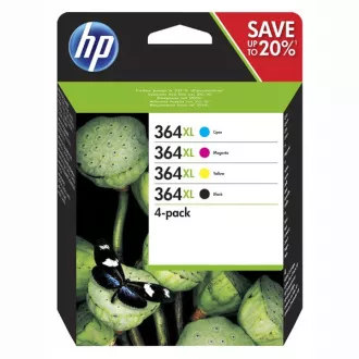 HP 364-XL (N9J74AE#301) - patron, black + color (fekete + színes)