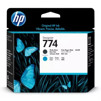 HP 774 (P2W01A) - nyomtatófej, cyan (azúrkék)