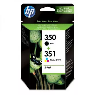 HP 350 + 351 (SD412EE) - patron, black + color (fekete + színes) 2db