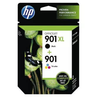 HP 901 (SD519AE) - patron, black + color (fekete + színes) HP 901 (SD519AE) - patron, black + color (fekete + színes)