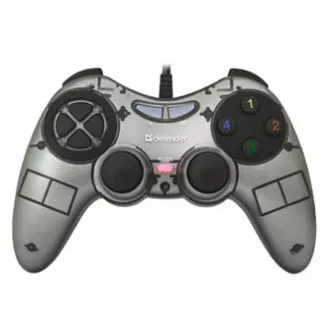 Defender Zoom Gamepad, 10tb., USB, szürke, rezgő, Windows XP/VISTA/7/8/10