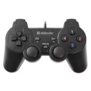 Gamepad Defender Omega, 12tl., USB, fekete, rezgő, Windows R XP/VISTA/7/8/10