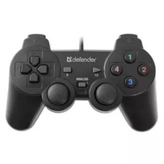 Gamepad Defender Omega, 12tl., USB, fekete, rezgő, Windows R XP/VISTA/7/8/10 Gamepad Defender Omega, 12tl., USB, fekete, rezgő, Windows R XP/VISTA/7/8/10
