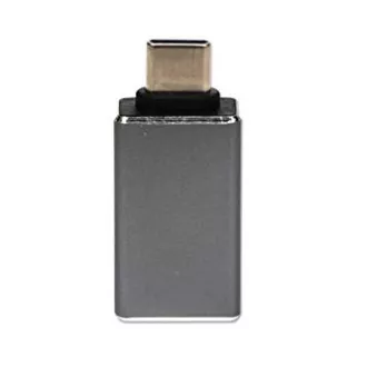 USB reduktor, (3.1), USB C hím - USB A csatlakozó, fém