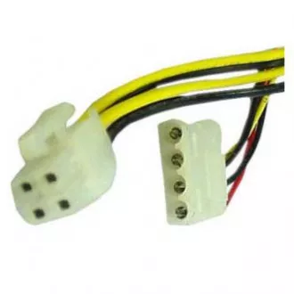 PC teljesítménycsökkentő, belső, DC 5.25" - P4 (4pin), fekete, Logo