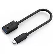 USB reduktor, (3.0), USB C hím - USB A csatlakozó, fekete, Genius USB 3.0, akár 5 Gbps sebességgel