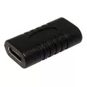 USB csatlakozó, (3.1), USB C csatlakozó - USB C csatlakozó, fekete, műanyag zacskóban