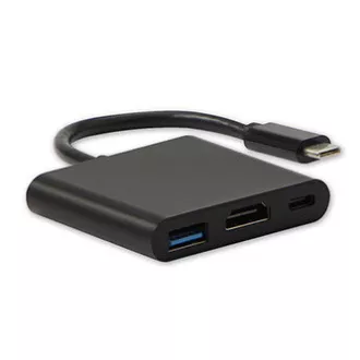 USB/Video átalakító   HUB, DP Alt Mode, USB C hím - HDMI csatlakozó   USB C csatlakozó (PD)   USB A csatlakozó, fekete, teljesen új doboz 4K2K@30H