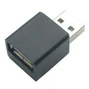 USB szűkítő, (2.0), USB A hím - USB A női, fekete, iPad töltő szűkítő 33760