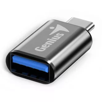 USB reduktor, (3.0), USB C hím - USB A csatlakozó, fekete, Genius USB 3.0, akár 5 Gbps sebességgel