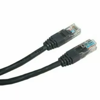 LAN hálózati kábel UTP patchkábel, Cat.5e, RJ45 hím - RJ45 hím, 0,5 m, árnyékolatlan, fekete, gazdaságos, ELADÓ