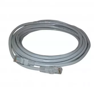 LAN hálózati kábel UTP patchkábel, Cat.5e, RJ45 csatlakozó - RJ45 csatlakozó, 3 m, árnyékolatlan, szürke, economy
