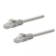 LAN hálózati kábel UTP patchkábel, Cat.5e, RJ45 csatlakozó - RJ45 csatlakozó, 5 m, árnyékolatlan, szürke, tiszta réz, gazdaságos, gazdaságos