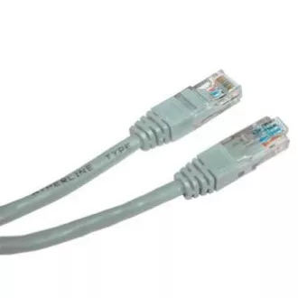 LAN kábel UTP patchkábel, Cat.6, RJ45 csatlakozó - RJ45 csatlakozó, 5 m, árnyékolatlan, szürke, economy