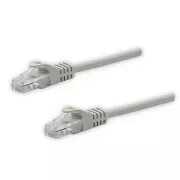 LAN hálózati kábel UTP patchkábel, Cat.5e, RJ45 csatlakozó - RJ45 csatlakozó, 10 m, árnyékolatlan, szürke, tiszta réz, gazdaságos, gazdaságos