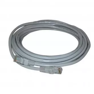 Hálózati LAN kábel UTP crossover patchkábel, Cat.5e, RJ45 hím - RJ45 hím, 10 m, árnyékolatlan, crossover, szürke, 2 PC csatlakoztatására, eco