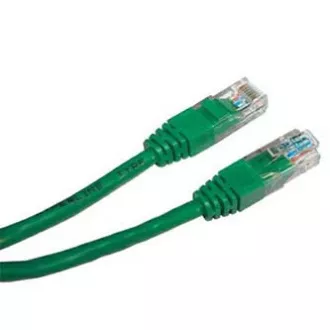 LAN hálózati kábel UTP patchkábel, Cat.5e, RJ45 csatlakozó - RJ45 csatlakozó, 10 m, árnyékolatlan, zöld, gazdaságos, ELADÓ