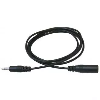 Hosszabbító audio kábel Jack (3,5 mm) hím - Jack (3,5 mm) női, 3m, fekete