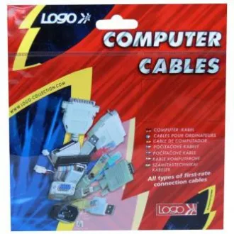 Audió hosszabbító kábel Jack (3.5mm) hím - Jack (3.5mm) női, 3m, fekete, Logo