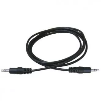 Audiokábel Jack (3,5 mm) hím - Jack (3,5 mm) hím, 5m, fekete