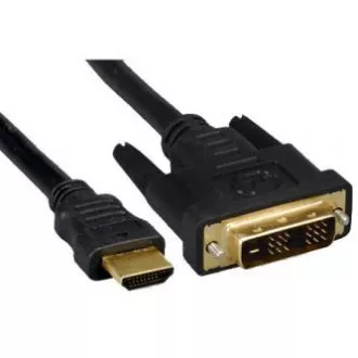 Videokábel DVI (18 1) hím - HDMI hím, 5m, fekete, ELADÓ