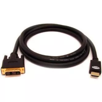 Videokábel DVI (18 1) hím - HDMI hím, 5m, fekete, ELADÓ
