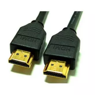 Videokábel HDMI hím - HDMI hím, HDMI 1.4 - High Speed Ethernet, 10m, aranyozott csatlakozók, fekete színű