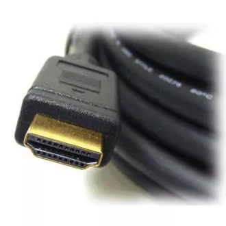 Videokábel HDMI hím - HDMI hím, HDMI 1.4 - High Speed Ethernet, 10m, aranyozott csatlakozók, fekete színű