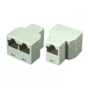 RJ45 aljzat, fehér, női