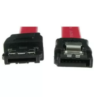 Merevlemez adatkábel, SATA hím - eSATA hím, 0,5 m, 6 Gb/s, fekete, táskába csomagolva Merevlemez adatkábel, SATA hím - eSATA hím, 0,5 m, 6 Gb/s, fekete, táskába csomagolva