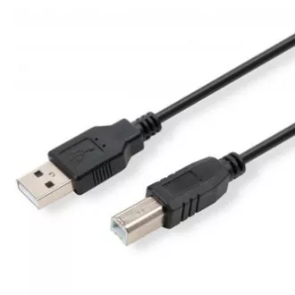 Logo USB kábel (2.0), USB A csatlakozó - USB B csatlakozó, 1,8 m, fekete