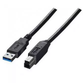 USB kábel (3.0), USB A hím - USB3.0 B hím, 1,8m, fekete USB kábel (3.0), USB A hím - USB3.0 B hím, 1,8m, fekete