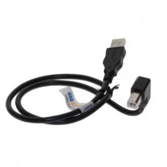 USB kábel (2.0), USB A csatlakozó - USB B csatlakozó, 2m, 90&fok, fekete USB kábel (2.0), USB A csatlakozó - USB B csatlakozó, 2m, 90&fok, fekete