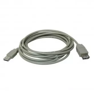 USB hosszabbító kábel (2.0), USB A hím - USB A csatlakozó, 5m, szürke USB hosszabbító kábel (2.0), USB A hím - USB A csatlakozó, 5m, szürke