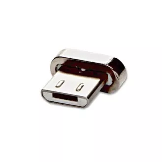 USB kábel csatlakozókkal (2.0), USB A hím - microUSB hím   Apple Lightning hím   USB C hím, 1m, kerek, fonott, ezüst,