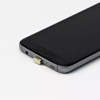USB kábel csatlakozókkal (2.0), USB A hím - microUSB hím   Apple Lightning hím   USB C hím, 1m, kerek, fonott, ezüst,