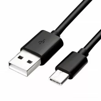 USB kábel (2.0), USB A csatlakozó - USB C csatlakozó, 1m, fekete