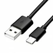 Logo USB kábel (2.0), USB A csatlakozó - USB C csatlakozó, 1m, fekete, buborékcsomagolás, ELADÓ